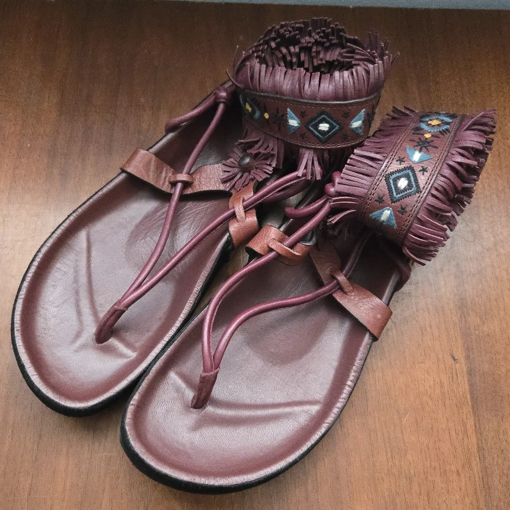 Isabel Marant Sandals With Fringed Ankle Bracelet